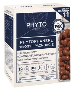 ALES GROUPE PHYTO Phytophanere Włosy & Paznokcie 120 kapsułek + 120 kapsułek - Włosy, skóra, paznokcie - miniaturka - grafika 1