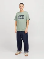 Koszulki męskie - Jack & Jones Koszulka "Colton" w kolorze zielonym - miniaturka - grafika 1