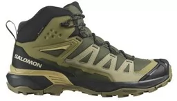 Buty Salomon X Ultra 360 Mid GTX Olive Night - Buty trekkingowe damskie - miniaturka - grafika 1