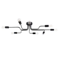 Lampy sufitowe - Żyrandol VECTOR 8 czarny SOLLUX LIGHTING - miniaturka - grafika 1