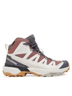 Buty trekkingowe damskie - Salomon Trekkingi X Ultra 360 Edge Mid Gore-Tex L47816400 Różowy - miniaturka - grafika 1