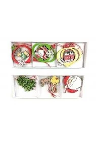 Zestaw zawieszek świątecznych drewniane - Zabawki kreatywne - miniaturka - grafika 1