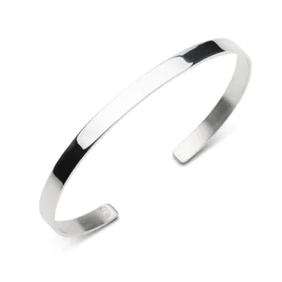 Bransoletka Męska Z Litego, Pełnego Srebra - B408A/4Mm - Bransolety męskie - miniaturka - grafika 1