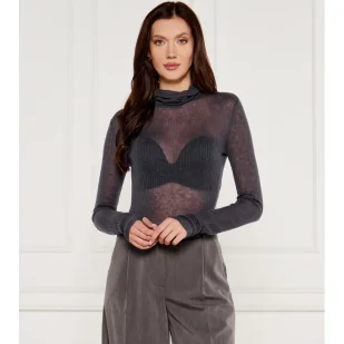 Patrizia Pepe Wełniany golf | Slim Fit - Swetry damskie - miniaturka - grafika 1