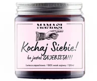 Świece - Kochaj Siebie! Świeca Sojowa Zapachowa 120Ml Super Prezent W Szkle - miniaturka - grafika 1
