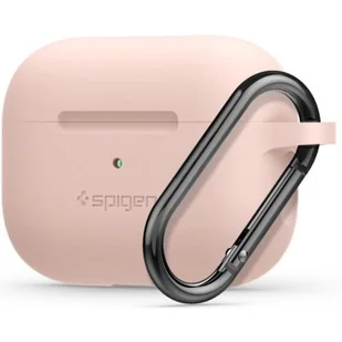Apple Spigen Etui Spigen Silicone AirPods Pro, różowe 8809685623977 - Akcesoria do słuchawek - miniaturka - grafika 1