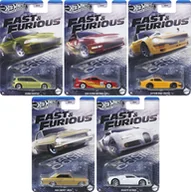 Samochody i pojazdy dla dzieci - HOT WHEELS FAST AND FURIOUS RACING COURSE ZESTAW 5 szt. HNR88 - miniaturka - grafika 1