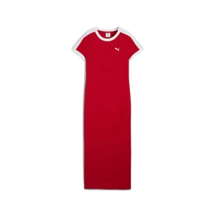 Damska Sukienka PUMA T7 DRESS 63214011 – Czerwony - Sukienki - miniaturka - grafika 1