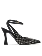 Sandały damskie - PINKO Sandały Lisette Slingback PE 23 BLKS1 100566 A0N6 Czarny - miniaturka - grafika 1