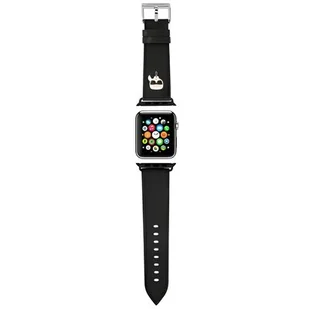 Apple Pasek wymienny Karl Lagerfeld Karl Head PU na Watch 38/40/41mm KLAWMOKHK - Akcesoria do smartwatchy - miniaturka - grafika 1