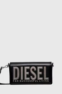 Torebki damskie - Diesel torebka skórzana kolor czarny - miniaturka - grafika 1