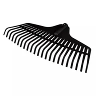 Grabie i motyki - Grabie ogrodowe do liści trawy trawnika średnie 46 x 24cm czarne VERTO 15G086 - miniaturka - grafika 1