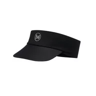 Czapki damskie - Czapka do biegania Buff Pack Run Visor R-SOLID BLACK - miniaturka - grafika 1