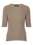 Swetry damskie - VERO MODA Sweter damski, silver mink, L - miniaturka - grafika 1