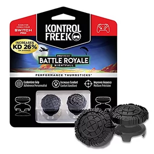 KontrolFreek FPS Freek Battle Royale Nightfall do kontrolera Nintendo Switch Pro | Performance Thumbsticks | 2 wysokościowe wklęsłe | czarne - Akcesoria do Nintendo - miniaturka - grafika 1