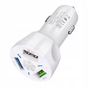 ŁADOWARKA SAMOCHODOWA QC3.0 USB SAMSUNG/XIAOMI WH - Ładowarki samochodowe - miniaturka - grafika 1