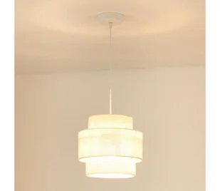 Brilagi - Żyrandol na lince SPACE YUTE 1xE27/15W/230V śr. 25 cm kremowy/biały - Lampy sufitowe - miniaturka - grafika 1