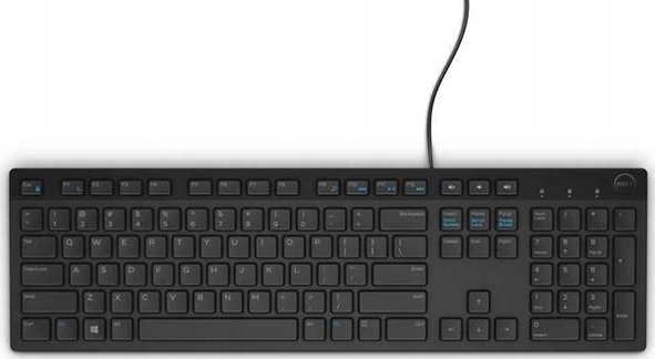 Dell KB216 USB QWERTY Włoska Czarny 580-ADHM