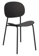 Krzesła - Czarne minimalistyczne krzesło T7-N53 - miniaturka - grafika 1