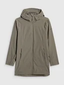 Płaszcze damskie - 4F Parka przejściowa membrana 5000 damska - khaki XXL - miniaturka - grafika 1