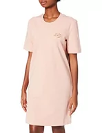 Koszulki i topy damskie - Love Moschino Damska koszulka o regularnym kroju, szczotkowana, rozciągliwa, bawełniana, polarowa, ró?owy (powder pink), 38 - miniaturka - grafika 1