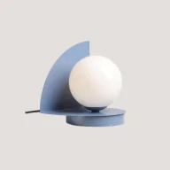 Lampy stojące - Loop Dusty Blue lampa stołowa 1xE14 - miniaturka - grafika 1