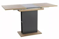 Stoły - Stół rozkładany do jadalni TAMPA kolor DĄB ZŁOTY CRAFT / ANTRACYT 100(135)X60 - miniaturka - grafika 1
