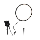 Lampy ogrodowe - QAZQA Lampa ogrodowa kolczasta czarna 60 cm z wbudowanym akumulatorem LED i panelem słonecznym IP65 - Adalind - miniaturka - grafika 1