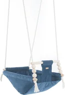 Leżaczki i huśtawki - Bujaczek welurowy (granatowy) - miniaturka - grafika 1