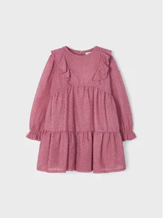 Mayoral Sukienka codzienna 4.927 Różowy Regular Fit - Sukienki i spódniczki dla dziewczynek - miniaturka - grafika 1