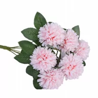 Sztuczne kwiaty - SZTUCZNE KWIATY CHRYZANTEMY ROŚLINY BUKIET BUKIECIK GAŁĄZKA JASNY RÓŻ - miniaturka - grafika 1