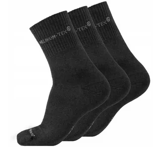 Skarpety Unisex Helikon 3-pack Black 39-42 - Skarpetki męskie - miniaturka - grafika 1