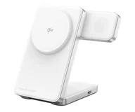 Ładowarki do telefonów - Mobile Origin Qi2 CompactStand 3in1 white/silver - miniaturka - grafika 1