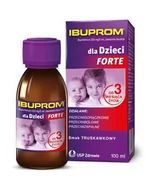 Przeziębienie i grypa - USP ZDROWIE Ibuprom Forte 200 mg/5 ml zawiesina o smaku truskawkowym 100 ml - miniaturka - grafika 1