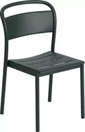 Fotele i krzesła ogrodowe - Krzesło ogrodowe Linear ciemnozielone - miniaturka - grafika 1
