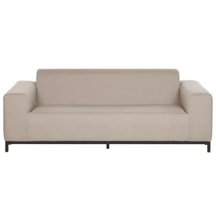 Beliani Sofa ogrodowa beżowa z czarnym ROVIGO - Ławki ogrodowe - miniaturka - grafika 1