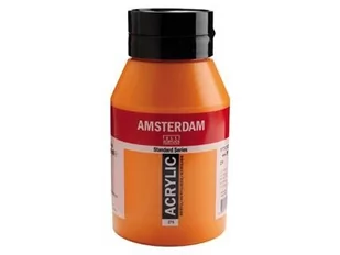Talens Amsterdam, farba akrylowa, 1000 ml, Pomarańczowy azo - Przybory szkolne - miniaturka - grafika 1