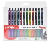 Długopisy - Pióra kulkowe zestaw 12 kolorów PENTEL - miniaturka - grafika 1