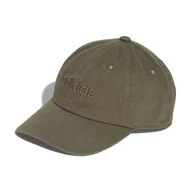 Czapki damskie - Czapka z daszkiem ADIDAS SPW DAD CAP JF6041 – Oliwkowy - miniaturka - grafika 1