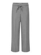 Spodnie sportowe damskie - ONLY Spodnie materiałowe Marine 15338350 Szary Straight Fit - miniaturka - grafika 1