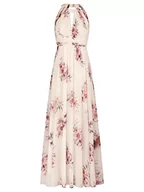 Sukienki - ApartFashion Sukienka damska, luźna sukienka wieczorowa, biała, wielokolorowa, normalna, Biały Multicolor, L - miniaturka - grafika 1