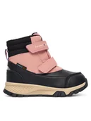 Buty dla dziewczynek - Tommy Hilfiger Śniegowce Velcro Bootie T1A5-34048-1592 M Czarny - miniaturka - grafika 1