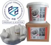 Dekoratorstwo - Ramy Czasu Zestaw Do Odlewu Splecionych Dłoni + Okrągły Pojemnik na Odlew 3L 2076 - miniaturka - grafika 1