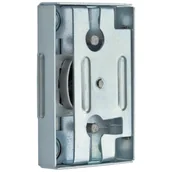 Zawiasy, okucia i inne akcesoria - Zamek meblowy SAZ 20 ocynk biały STAHL - miniaturka - grafika 1