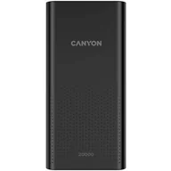 Powerbanki - Canyon Powerbank PB-2001, 20000mAh CNE-CPB2001B Czarna - miniaturka - grafika 1