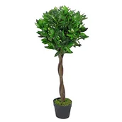 Sztuczne drzewka - Leaf Design UK sztuczna realistyczna kula z laurem morskim - miniaturka - grafika 1