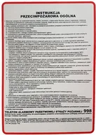 Akcesoria BHP - Instrukcja 2 Bhp  Przeciwpożarowa Ogólna - Tablica - miniaturka - grafika 1