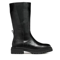 Kozaki damskie - Kozaki Geox D Iridea D46HRD 00043 C9999 Czarny - miniaturka - grafika 1