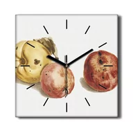 Zegary - Cichy zegar na płótnie kuchenny Owoce jabłka 30x30, Coloray - miniaturka - grafika 1