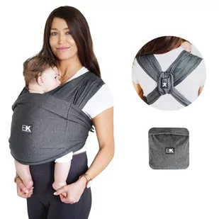 Chusta Do Noszenia Dziecka Baby K'Tan Active Heather Black S - Nosidełka dla dzieci - miniaturka - grafika 1